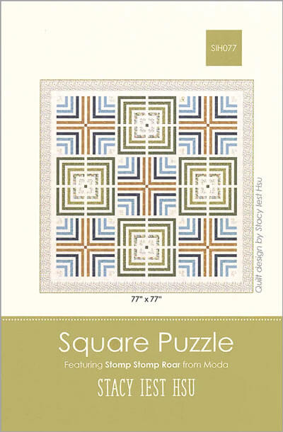 Square Puzzle quilt pattern by Stacy Iest Hsu