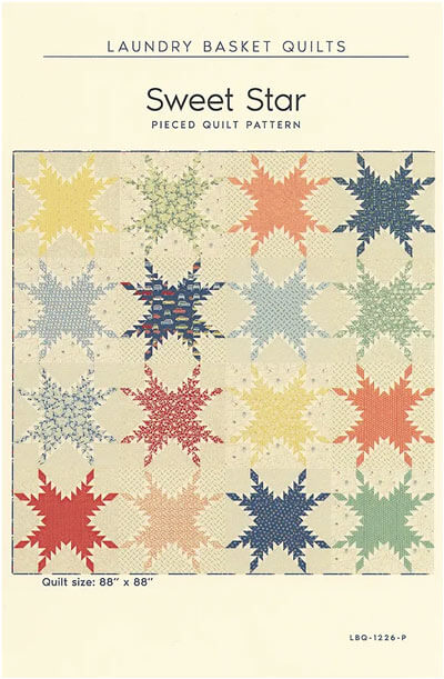 Sweet Star Pieced Quilt Pattern Sweet Star Pieced Quilt Pattern
