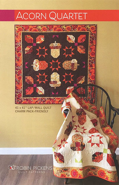 Acorn Quartet quilt pattern by Robin Pickens