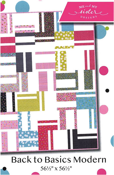 Back to Basics Modern quilt pattern by Me & My Sister Designs