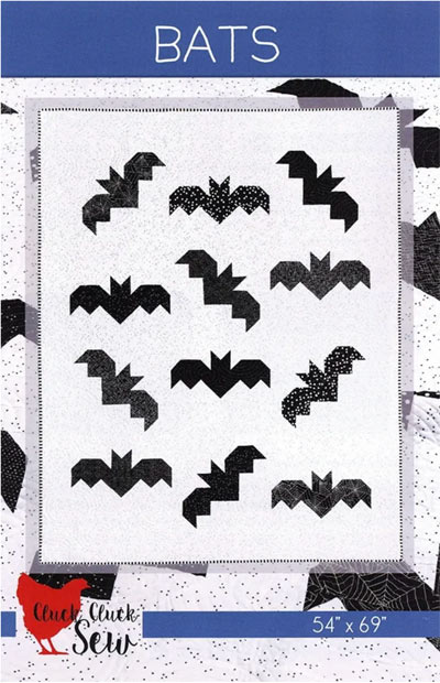 Bats quilt pattern by Cluck Cluck Sew