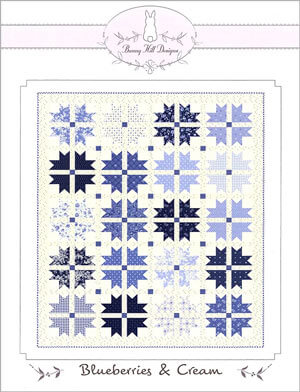 Blueberries & Cream quilt pattern by Bunny Hill Designs