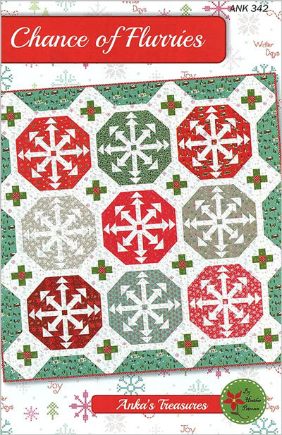 Chance of Flurries quilt pattern by Anka's Treasures