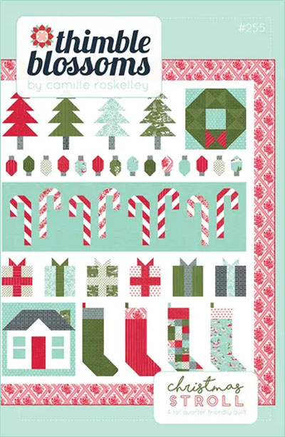Christmas Stroll quilt pattern by Thimble Blossoms