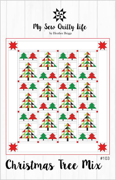 Christmas Tree Mix quilt pattern by My Sew Quilty Life