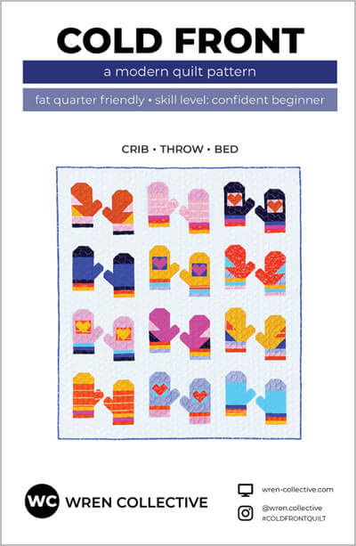 Cold Front quilt pattern by Wren Collective