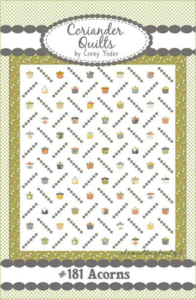 Acorns quilt pattern by Corey Yoder for Coriander Quilts