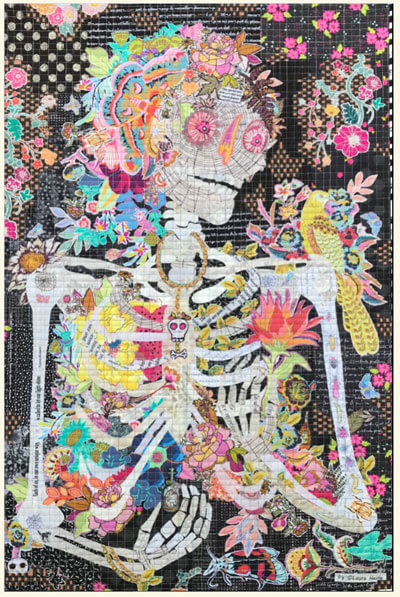 Dee Ceased, a collage quilt pattern by Laura Heine