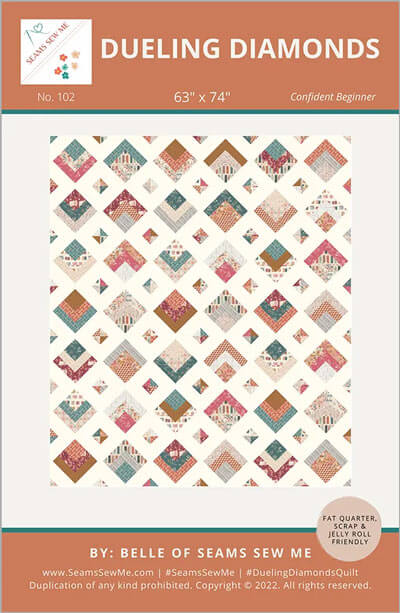 Dueling Diamonds quilt pattern by Seams Sew Me
