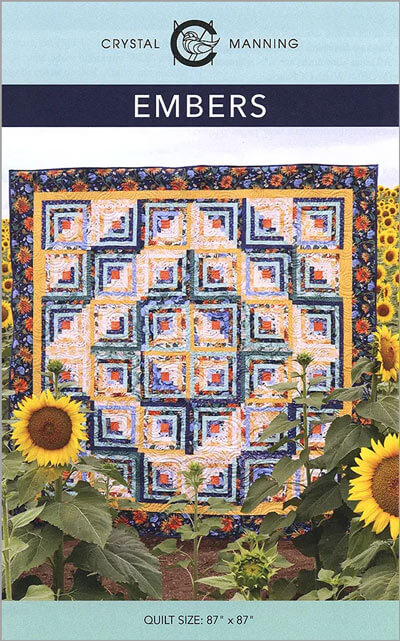 Embers quilt pattern by Crystal Manning