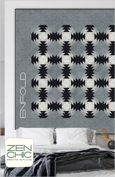 Enfold quilt pattern by Zen Chic