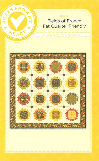 Fields of France quilt pattern by Sandy Gervais