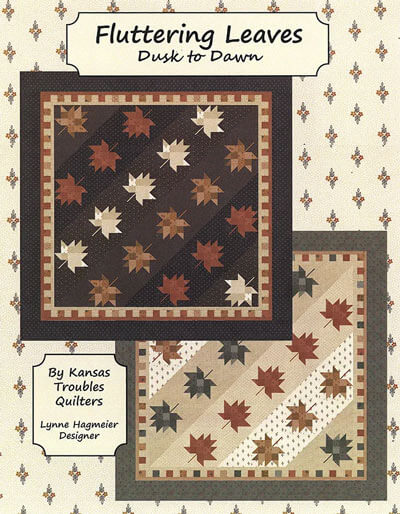 Fluttering Leaves Dusk to Dawn quilt pattern by Kansas Troubles Quilters