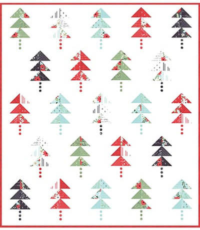 Forest quilt pattern by Lella Boutique
