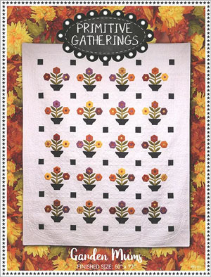 Garden Mums quilt pattern by Primitive Gatherings