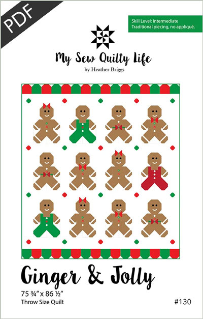 Ginger & Jolly quilt pattern by My Sew Quilty Life