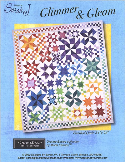 Glimmer & Gleam BOM quilt pattern by Sarah J
