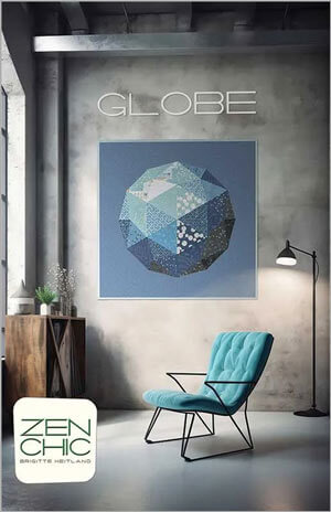 Globe quilt pattern by Zen Chic