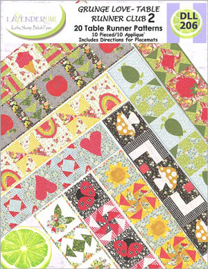 Grunge Love Table Runner Club 2 quilt pattern by BasicGrey