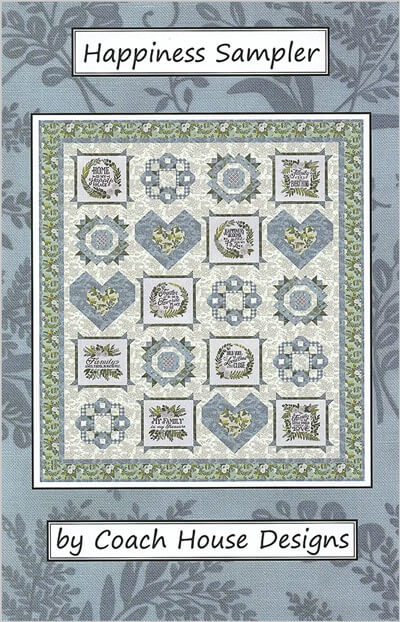 Happiness Sampler quilt pattern by Coach House Designs
