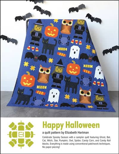 Happy Halloween quilt pattern by Elizabeth Hartman