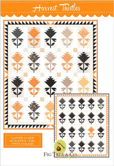 Harvest Thistles quilt pattern by Fig Tree Quilts