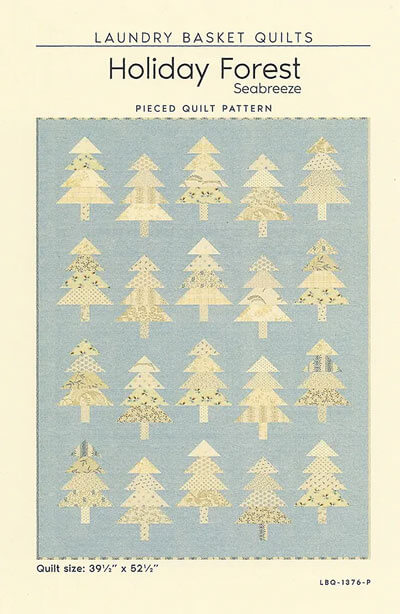 Holiday Forest Seabreeze quilt pattern by Laundry Basket Quilts