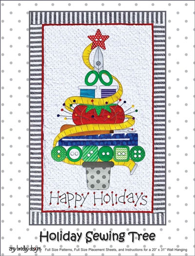 Holiday Sewing Tree quilt pattern by Amy Bradley