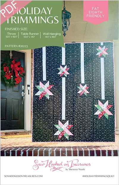 Holiday Trimmings quilt pattern by Sew Hooked on Treasures