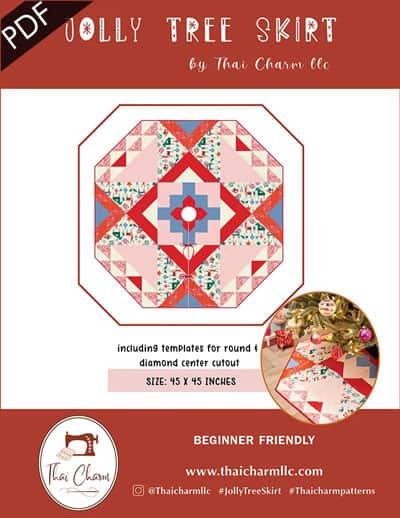Jolly Tree Skirt Pattern by Thai Charm