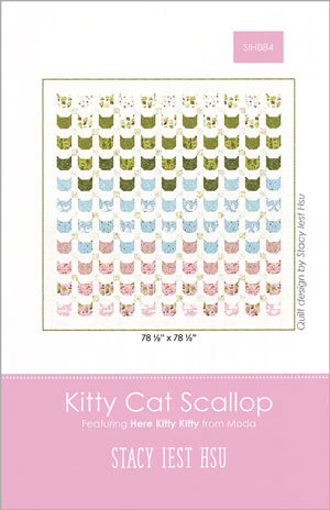 Kitty Cat Scallop quilt pattern by Stacy Iest Hsu