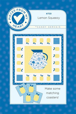 Lemon Squeezy quilt pattern by Sandy Gervais