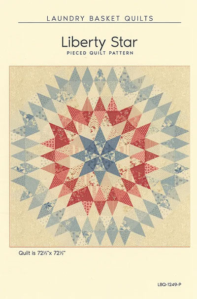 Liberty Star quilt pattern by Laundry Basket Quilts