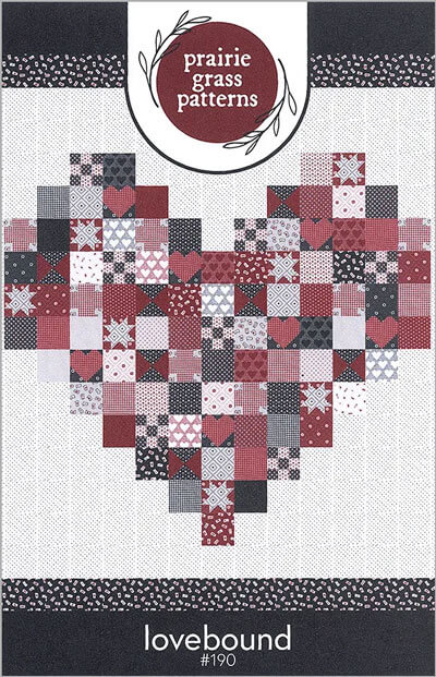Lovebound quilt pattern by Prairie Grass Patterns