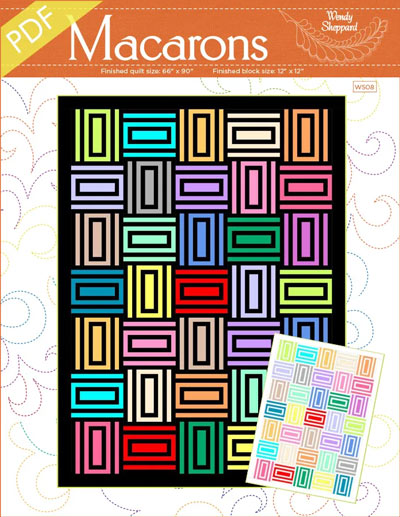 Macaroons quilt pattern by Wendy Sheppard