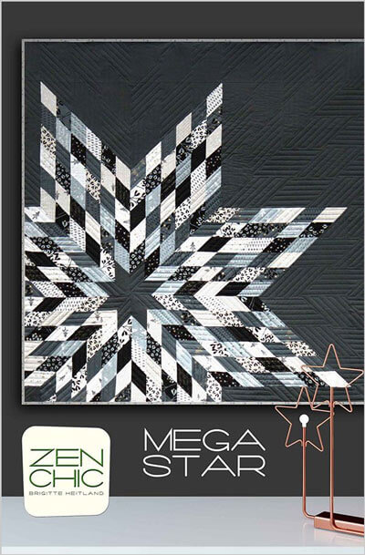 Mega Star quilt pattern by Zen Chic
