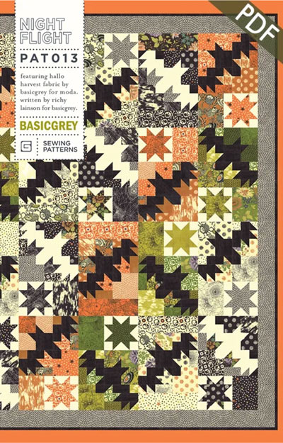 Night Flight quilt pattern by BasicGrey