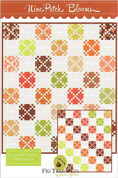 Nine Patch Blooms quilt pattern by Fig Tree & Co.