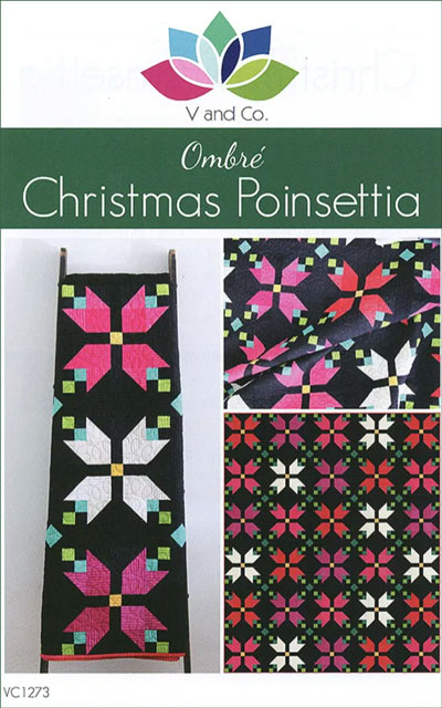 Christmas Poinsettia quilt pattern by V and Co.