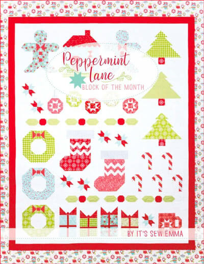 Peppermint Lane quilt pattern book by It's Sew Emma
