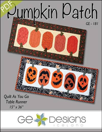 Pumpkin Patch Table Runner quilt pattern by G.E. Designs