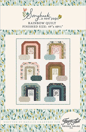 Rainbow quilt pattern by Fancy That Design House