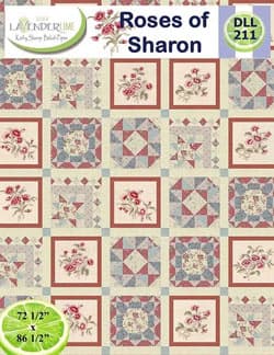 Roses of Sharon quilt pattern by Lavender Lime Designs