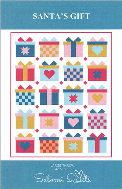 Santa's Gift quilt pattern by Satomi Quilts