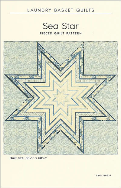 Sea Star quilt pattern by Laundry Basket Quilts