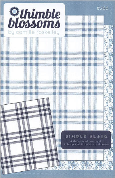 Simple Plaid quilt pattern by Thimble Blossoms