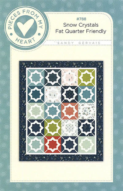 Snow Crystals quilt pattern by Sandy Gervais