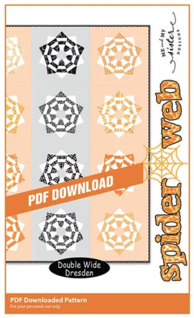 Spider Web quilt pattern by Me and My Sister Designs