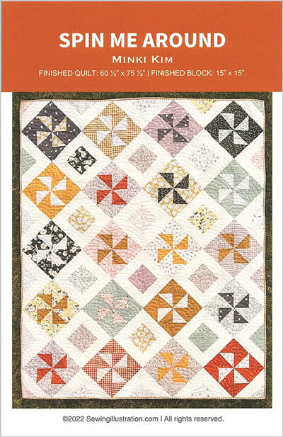 Spin Me Around quilt pattern by Minki Kim