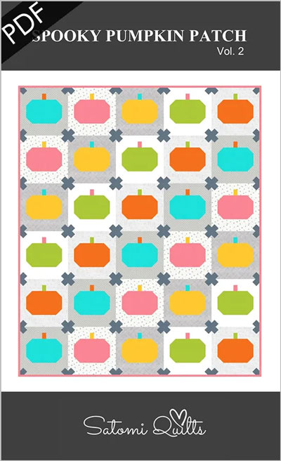 Spooky Pumpkin quilt pattern by Satomi Quilts